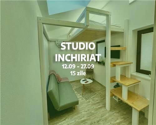 Studio la Prima Inchiriere cu Terasa langa Primarie